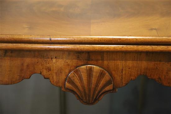 A George I walnut gaming table, W.3ft 4.5in. D.1ft 8in. H.2ft 5.5in.